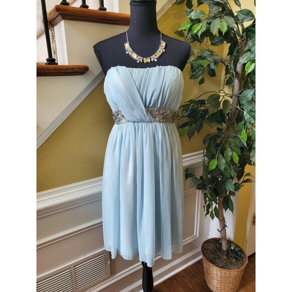 Maggy London Strapless Empire Waist Dress Size 6 - Picture 1 of 10